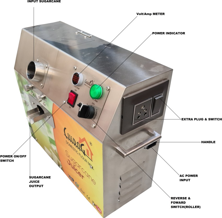 Automatic sugarcane juice outlet machine