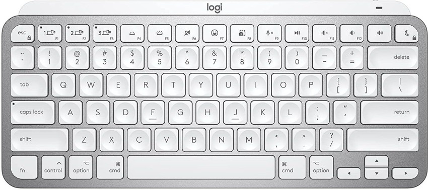 Logitech MX Keys Mini, Compact, Bluetooth, Backlit, USB-C, Metal Build- for  MAC Wireless Multi-device Keyboard - Logitech 