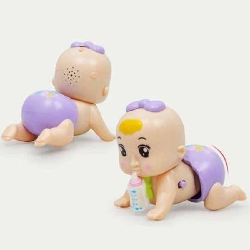 Crawling baby doll toy on sale