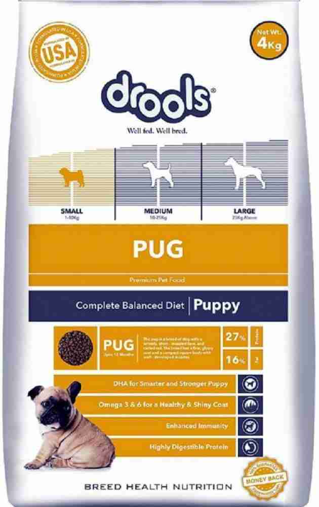 Pug hotsell dog food