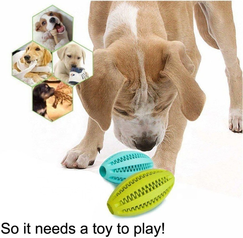 2 X Spike Dog Balls Chew Toys for Dogs Rugby Ball Squeaky Teething Toys for  Medium Small Dogs Spiky Interactive Dog Toys for Boredom 