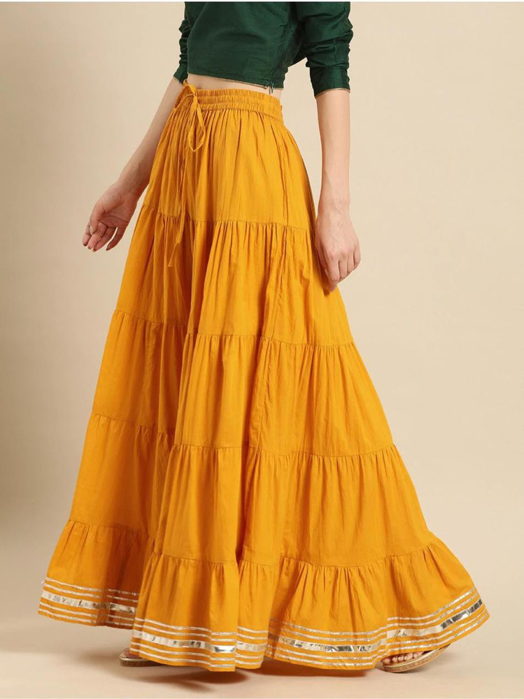 Long yellow skirt for sale shop