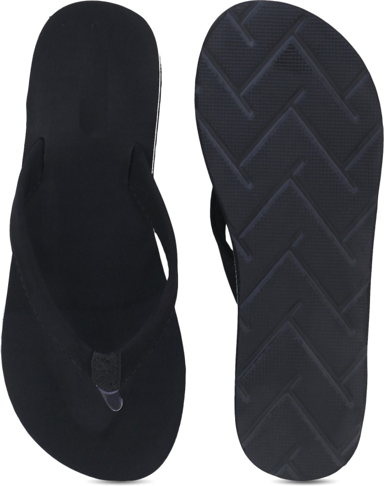 Plain black best sale flip flop