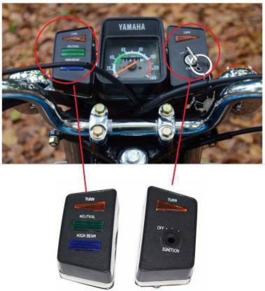 Rx 100 store bike meter price