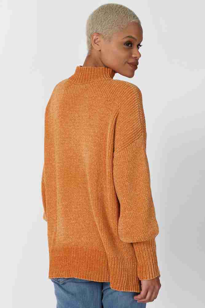 FOREVER 21 Solid High Neck Casual Women Orange Sweater Buy FOREVER 21 Solid High Neck Casual Women Orange Sweater Online at Best Prices in India Flipkart