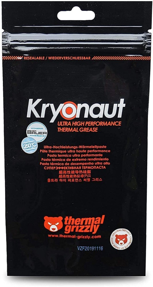 Kryonaut Thermal Grizzly - 1.0 Gram, Liquid Metal Based Thermal Paste Price  in India - Buy Kryonaut Thermal Grizzly - 1.0 Gram, Liquid Metal Based  Thermal Paste online at