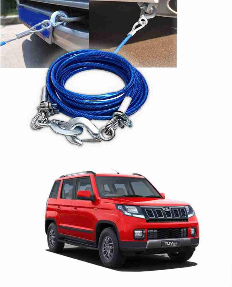 Chromoto ™ Car Tow Rope with 10mm 13ft Steel Cable and Hooks 4.5 m Towing  Cable Price in India - Buy Chromoto ™ Car Tow Rope with 10mm 13ft Steel  Cable and