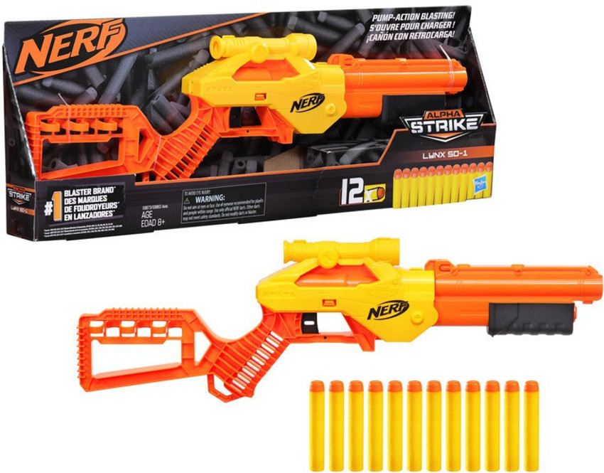 Nerf Alpha Strike Wolf LR-1 Toy Blaster with Targeting Scope - Includes 12  Official Nerf Elite Darts - for Kids, Teens, Adults