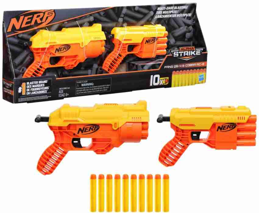 Nerf Alpha Strike Boa RC-6 Blaster with 6-Dart Rotating Drum -- Fire 6  Darts in a Row -- Includes 6 Nerf Elite Darts - Nerf