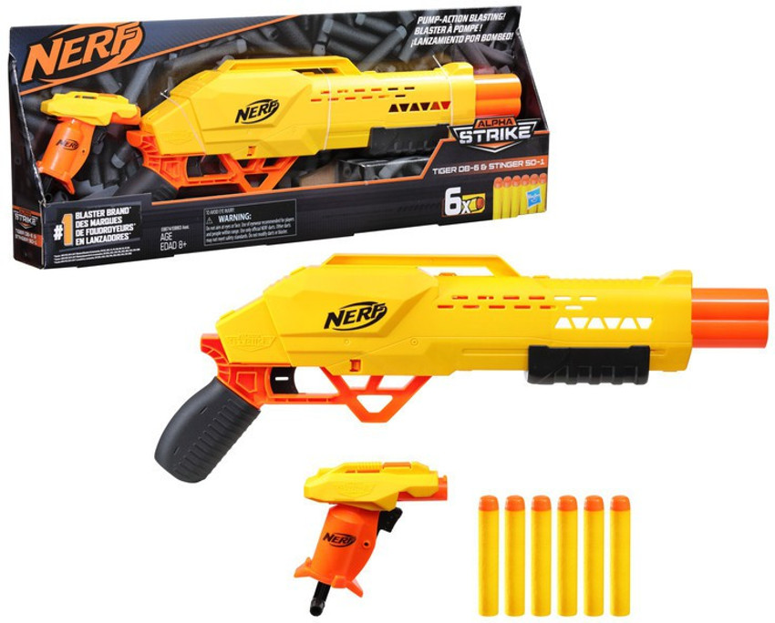  Nerf Alpha Strike Wolf LR-1 Toy Blaster with Targeting Scope -  Includes 12 Official Nerf Elite Darts - for Kids, Teens, Adults : Toys &  Games