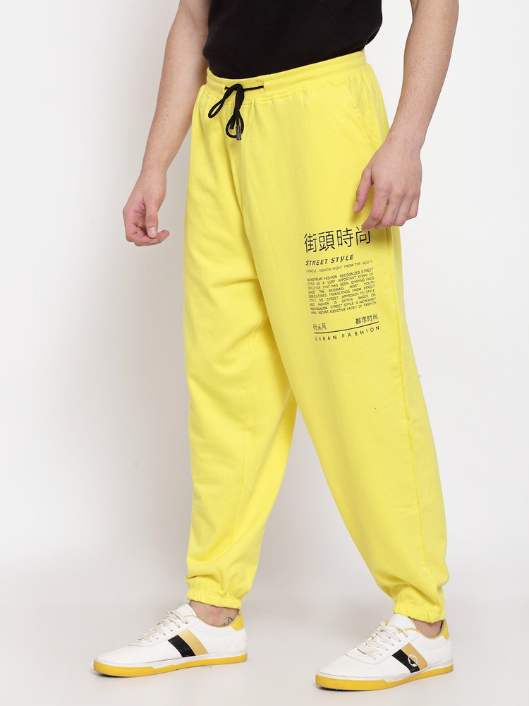 PAUSE Sport Printed Men Yellow Track Pants Buy PAUSE Sport