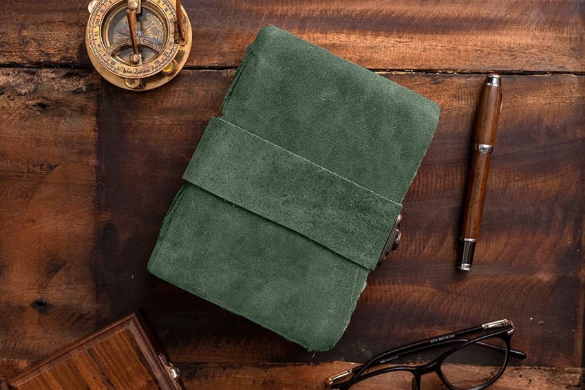 The Vintage Journal Premium Leather Journal With 100% Recycled