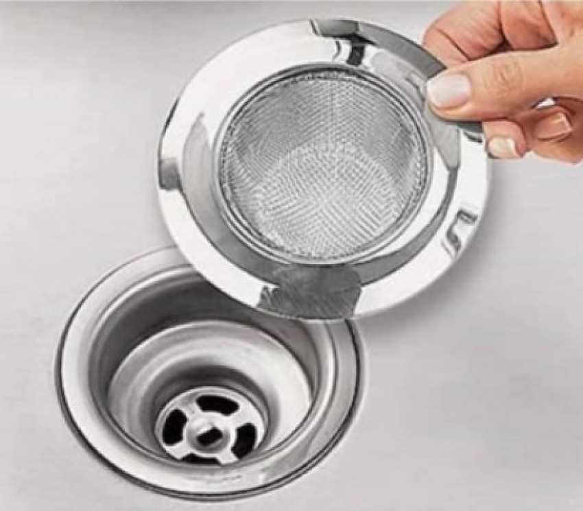 Sink Strainer 11cm Stainless Steel Drain Strainer Prevents Kitchen