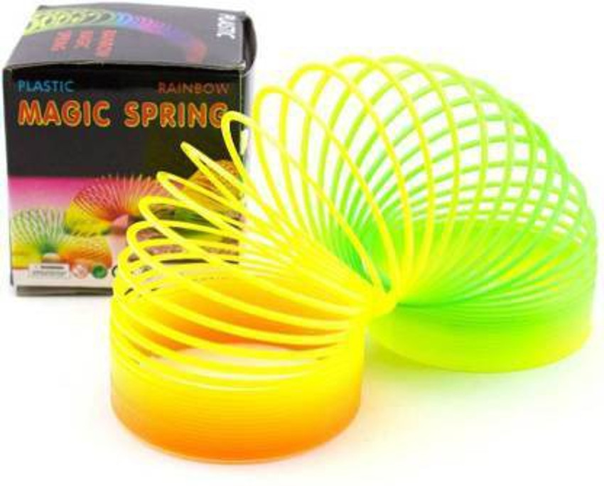 PARIVRIT Spring Rainbow Bouncy Expandable Slinky Toys PACK OF1 MAGIC SPRING Gag Toy Price in India Buy PARIVRIT Spring Rainbow Bouncy Expandable Slinky Toys PACK OF1 MAGIC SPRING Gag Toy online at Fli...