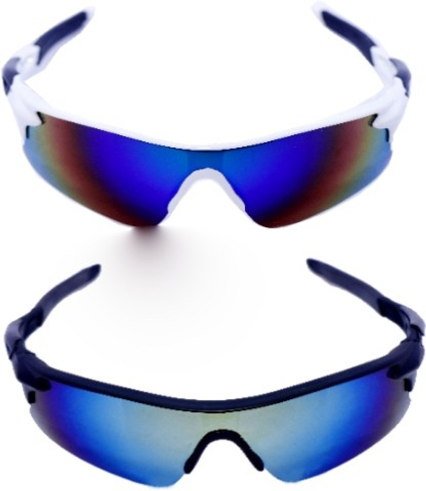 FREUITS Sports Goggles White Black Full Black for Cricket