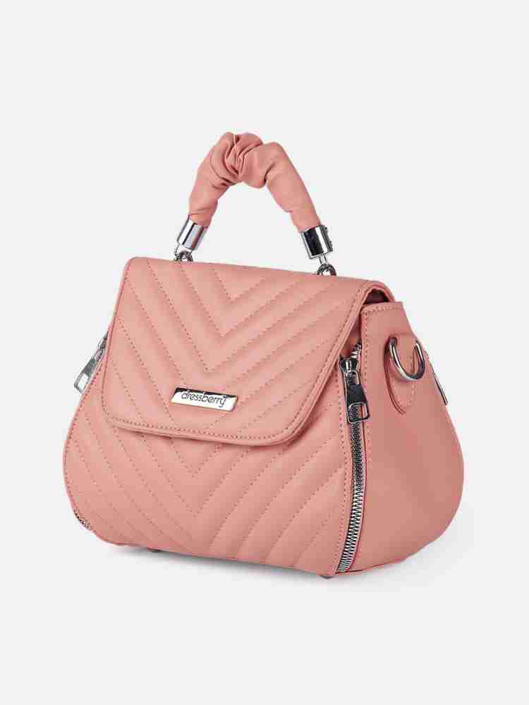 Buy Dressberry Women Pink Satchel Pink Online Best Price in