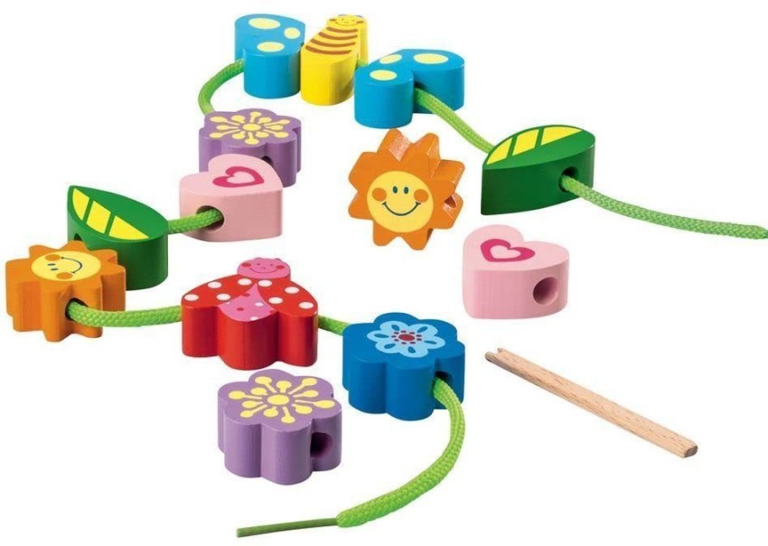 Erza Montessori Playtive Junior Wooden Threading Toy for Babies Price in  India - Buy Erza Montessori Playtive Junior Wooden Threading Toy for Babies  online at