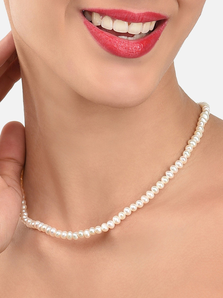 14 inch outlet pearl choker necklace