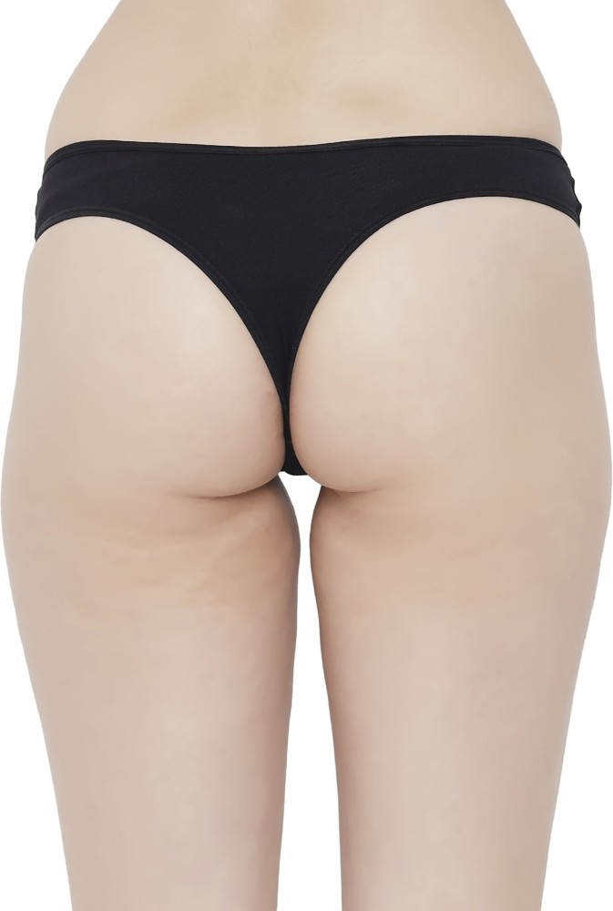 Buy Bleeding Heart's Black Mid Waist Bikini Panty for Women Pack