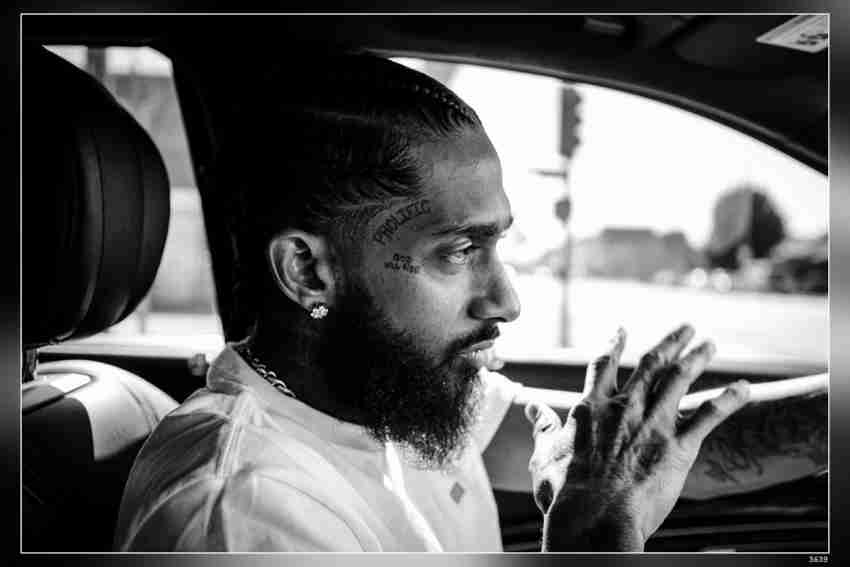 Black White Nipsey Hussle Poster Nipsey Hussle Print Digital 