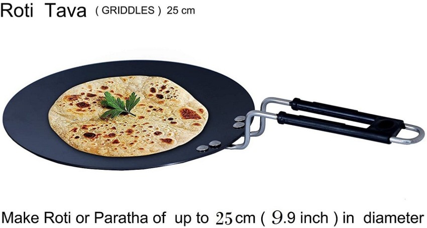 TAWA (Roti Pan) – 12″ – Steel, Heavy Duty, Medium – Caribbean Food