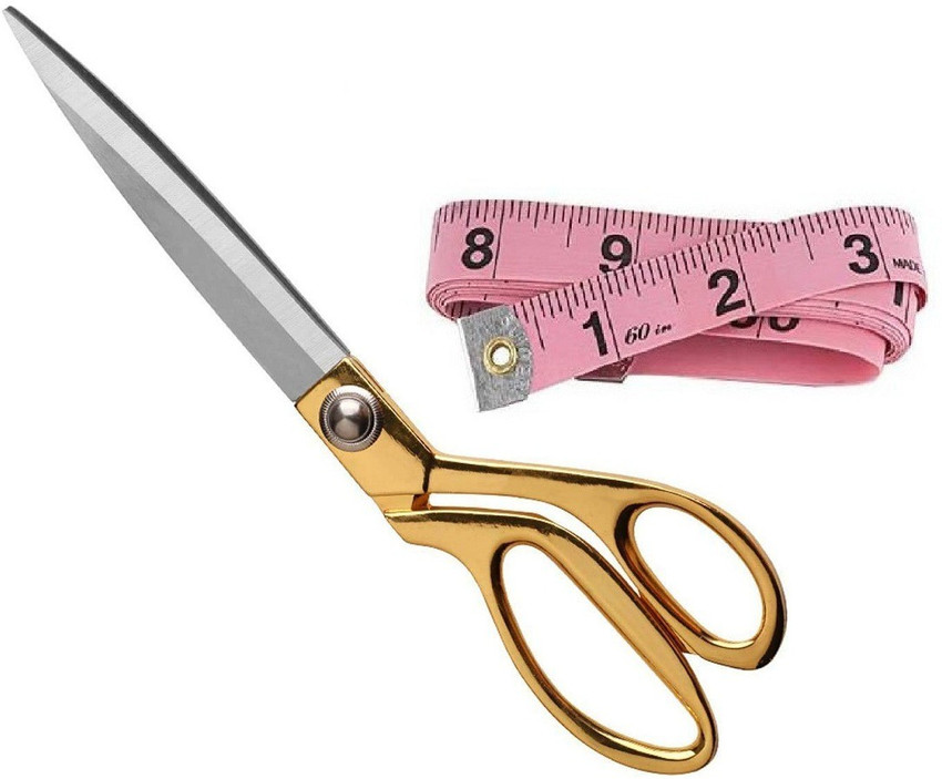 Scissors with outlet measurements