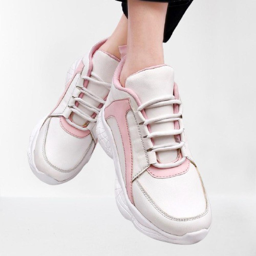 Trendy white deals sneakers 219