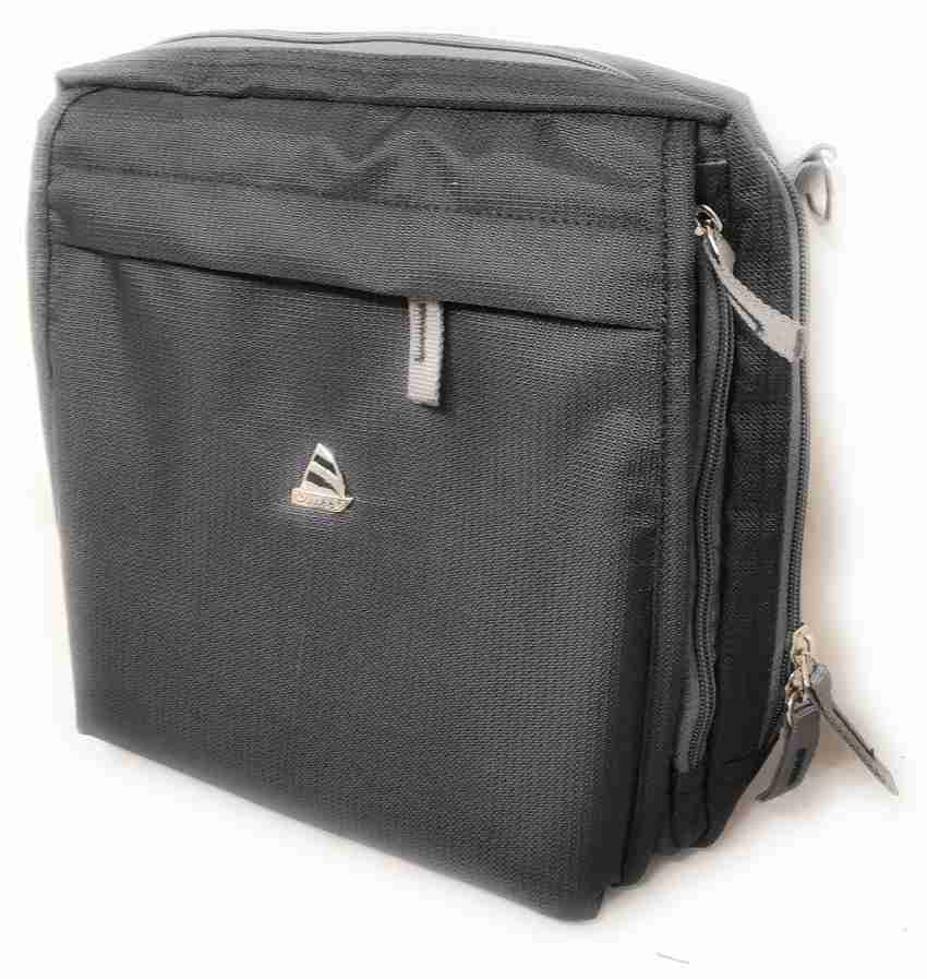 CLUBB Black Shoulder Bag Shoulder Pouch Big with Flap side bag