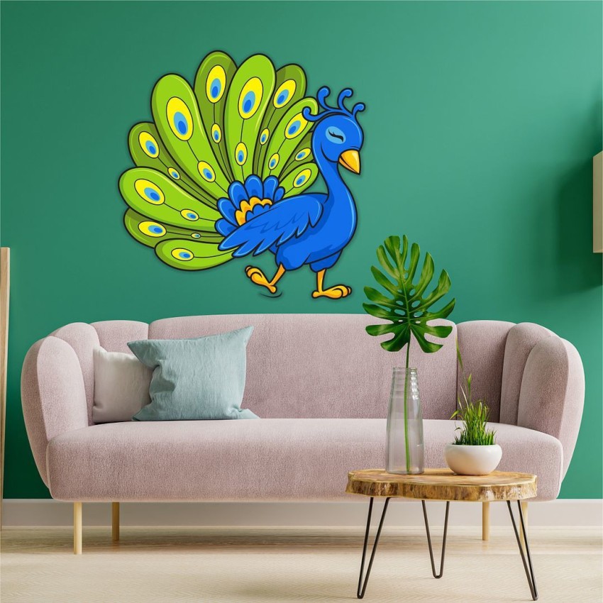 New Way Decals-Wall Sticker (9659) ''Royal Peacock Design