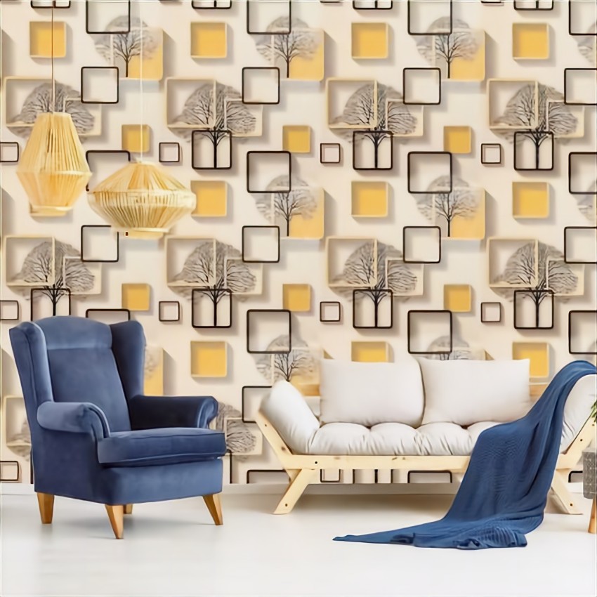 Kuber Industries Wallpaper and Cabinet Shelf Mat | Marble Design Wall