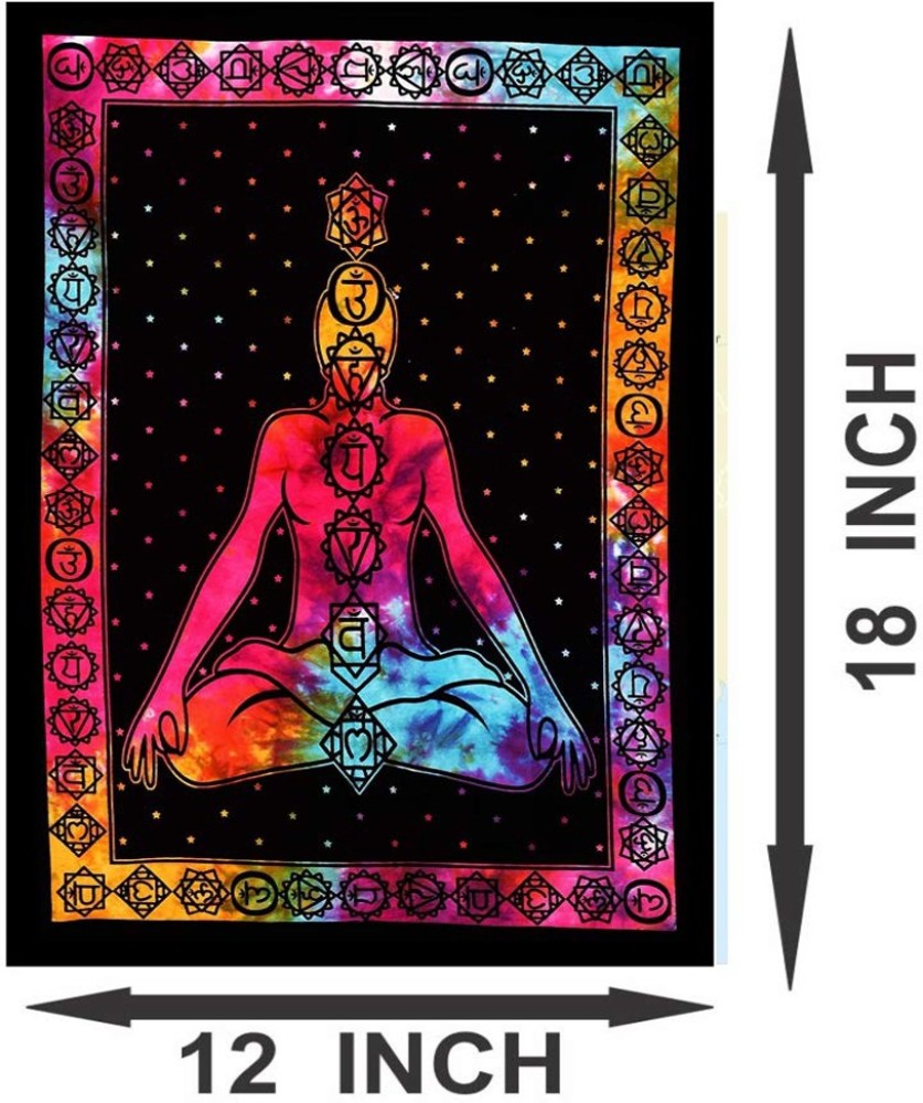 7 Chakras Namaste Meditation Yoga Girl Balance Mantra Aura Art vinyl  sticker / printed vinyl decal