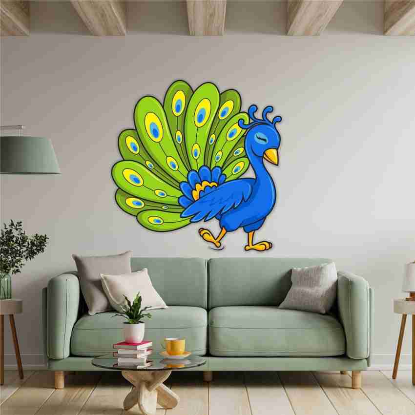 New Way Decals-Wall Sticker (9659) ''Royal Peacock Design