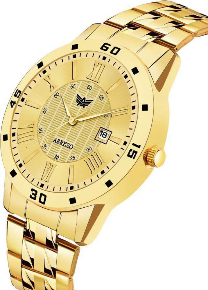 Abrexo golden watch price new arrivals