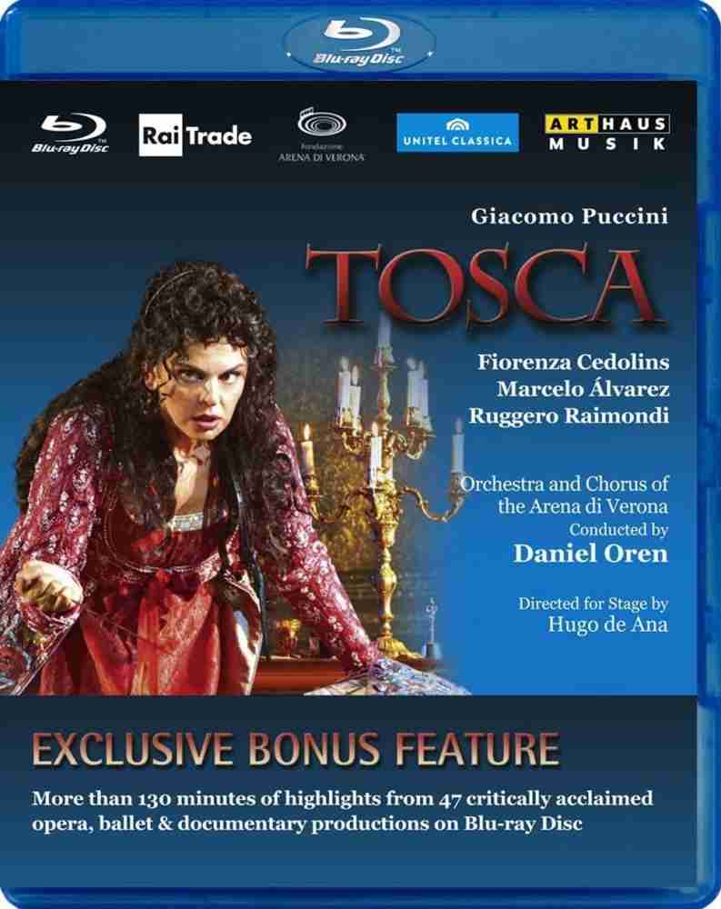 Puccini : Tosca - Blu-ray - Starring: Fiorenza Cedolins, Marcelo