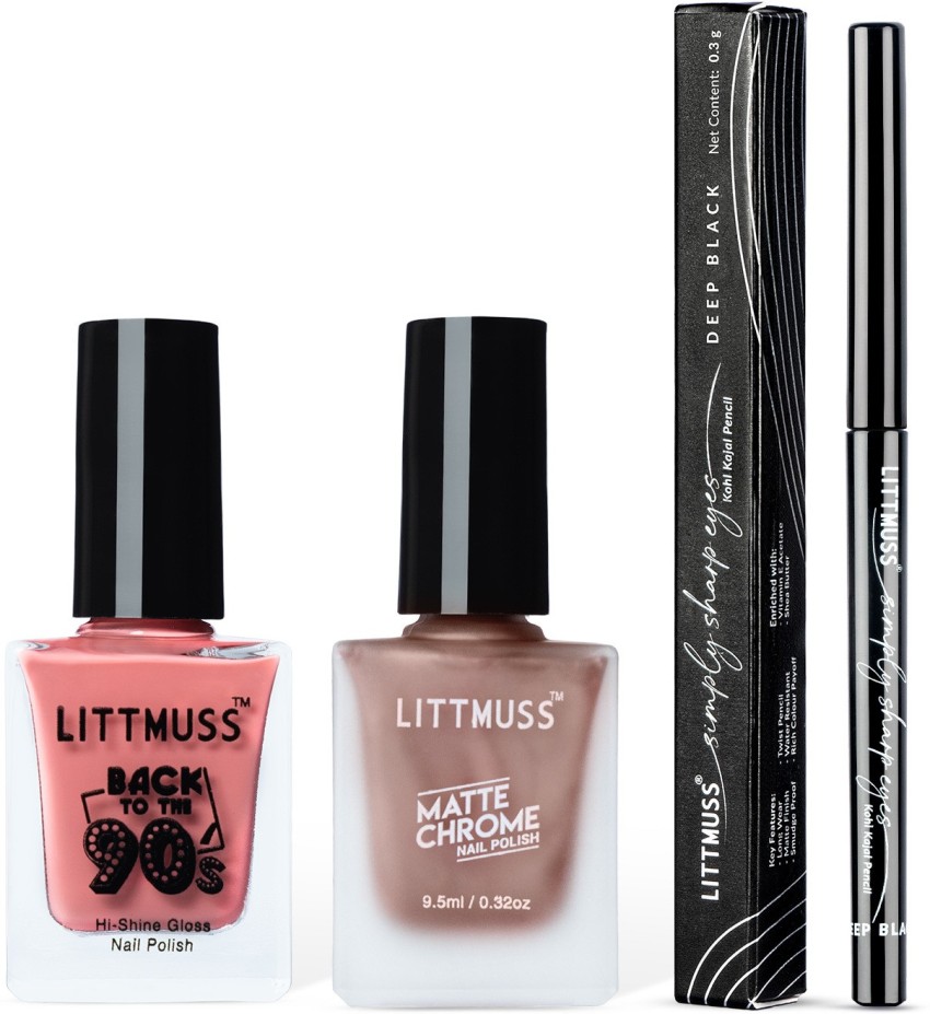 LITTMUSS Back To Nude Kajal & Nail Polish Combo Back To Nude - Price in  India, Buy LITTMUSS Back To Nude Kajal & Nail Polish Combo Back To Nude  Online In India,