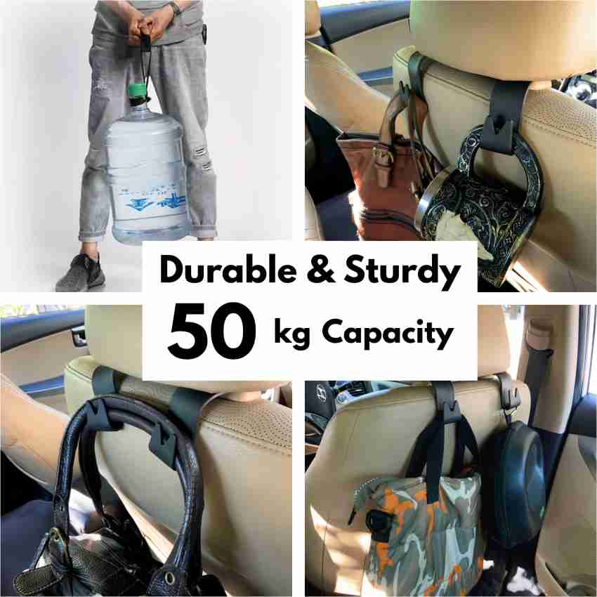 Strike Car Backseat Head Rest Hook Hanger for holding Handbag more