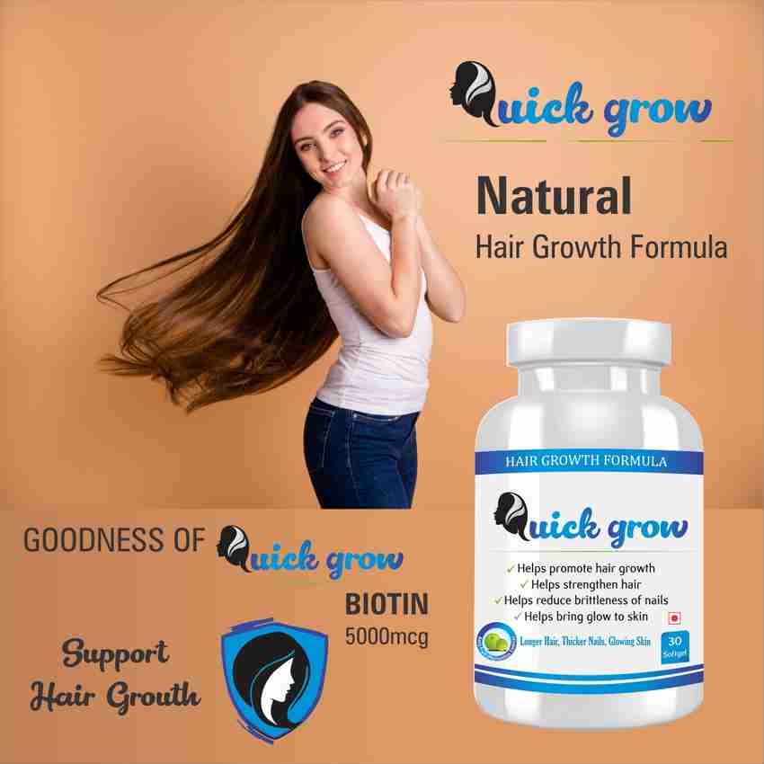 Atulya Ayurveda Quick Grow Capsule for Longer Hair Thicker Nails