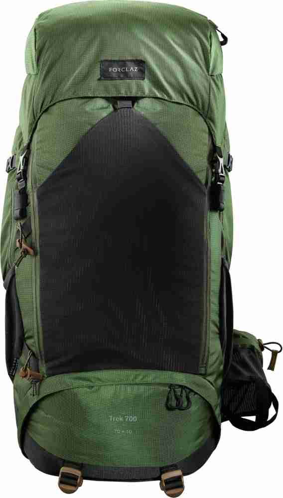 Forclaz by Decathlon TREKKING Backpack 500 PIPE 70 10 Litre Olive 80 L Backpack Multicolor20 Price in India Flipkart