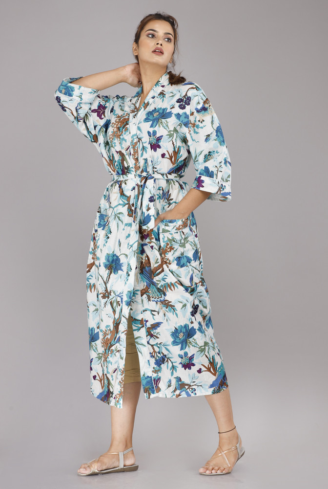 SHOOLIN Multicolor 38 Free Size Bath Robe Buy SHOOLIN Multicolor