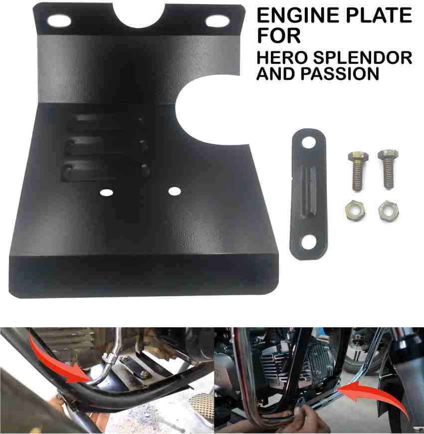AXWee ENGINE PLATE SAFETY PLATE FOR HERO SPLENDOR BIKES Bike