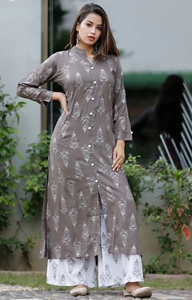 Cotton kurti hotsell with plazo