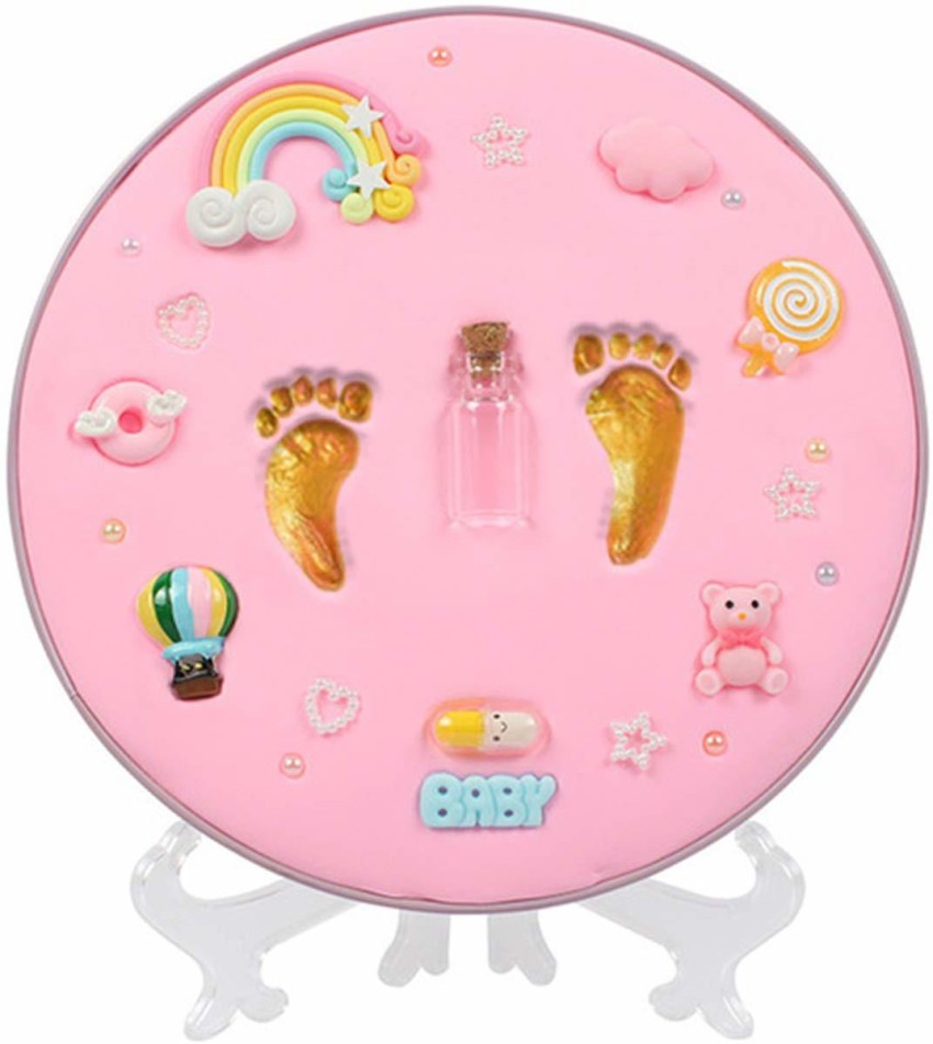 Baby Keepsake Footprint Frame Handprint Picture Kit Infant Photo Newborn Shower Hand Box Frames Foot Gifts Memorable, Size: 29x23.5x2.5CM