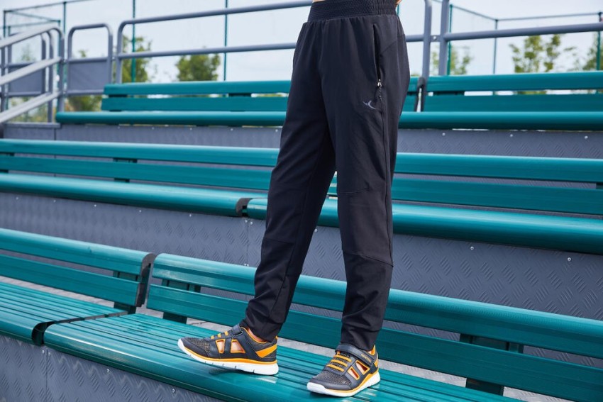 Buy Stop DOMYOS Mens Recycled Polyester SlimFit Gym Track Pants  Black  online  Looksgudin