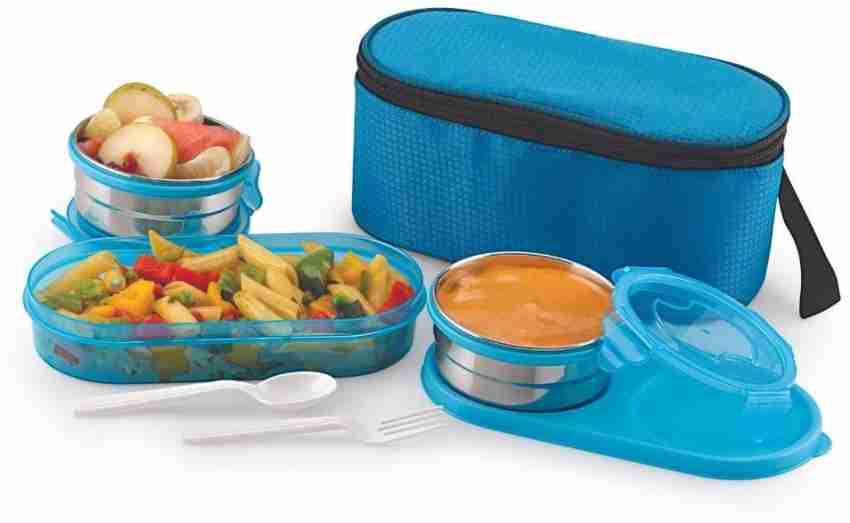 Magnus Pride 3 Deluxe Insulated Lunch Box ,750 ml, Blue — Magnus