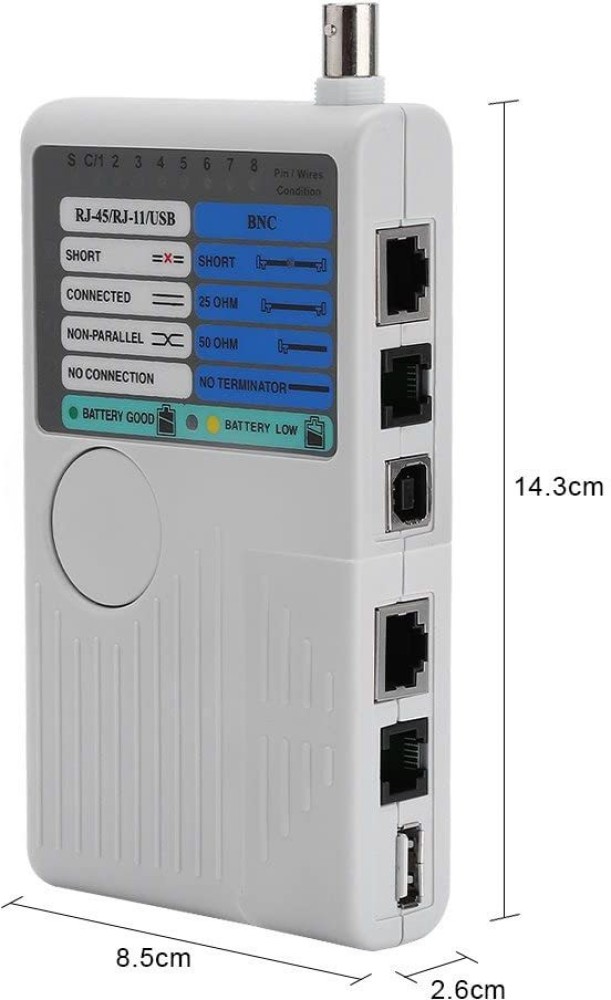Testeur Cable RJ45/RJ11/BNC/USB