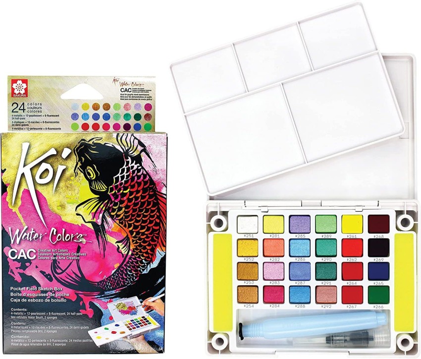 Sakura Koi Water Colors Pocket Field Sketch Box 60 set 