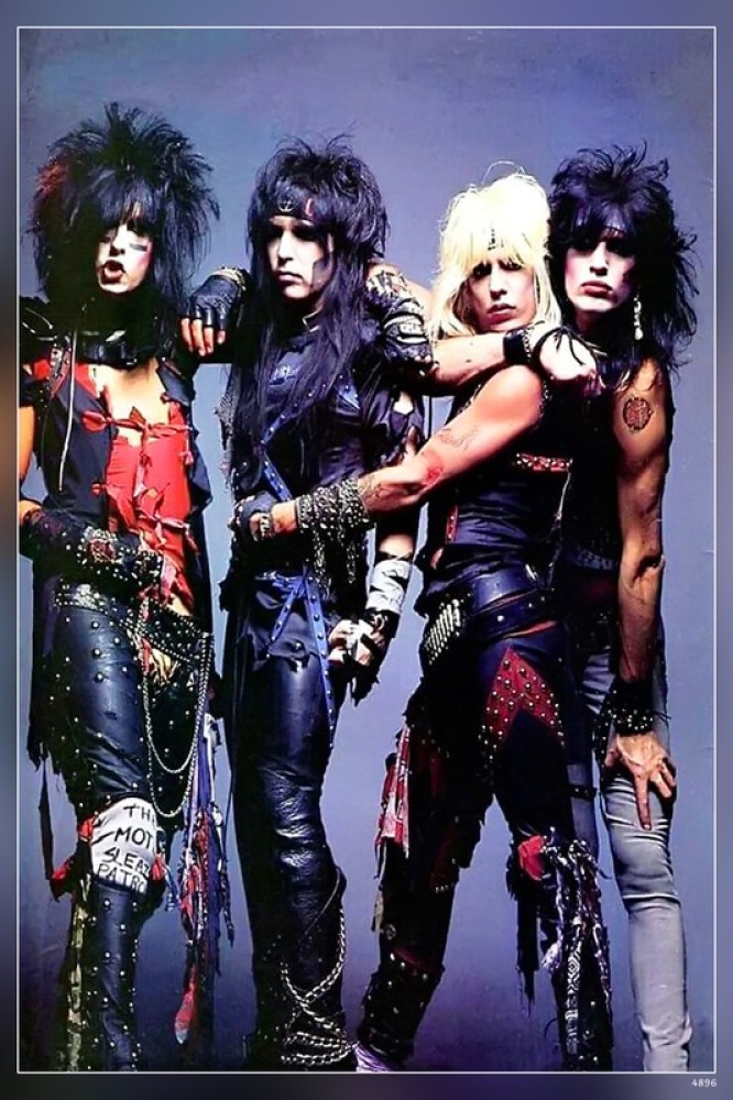 Motley Crue To American Rock Band Nikki Sixx Tommy Lee Vince Neil Mick Mars  Get Motivation Poster 12x18 Inch : : Home & Kitchen