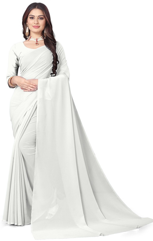 Plain georgette on sale sarees online flipkart