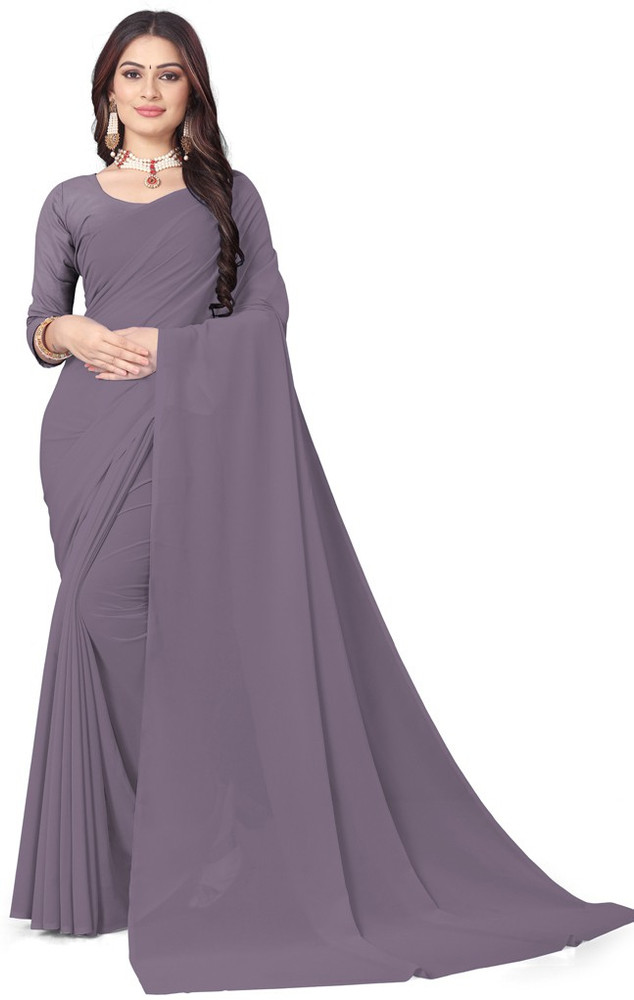 Plain georgette sarees online flipkart top