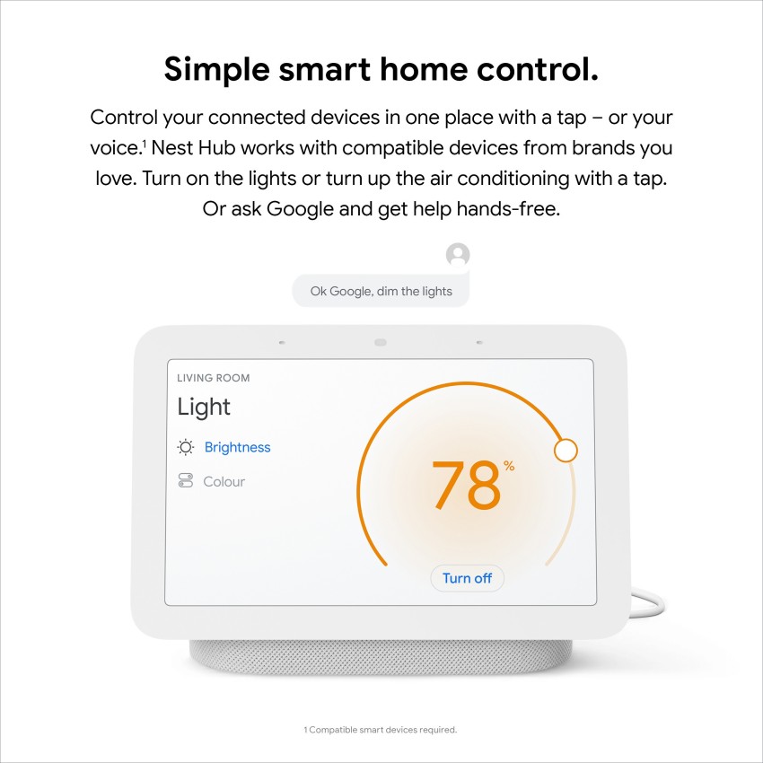 Buy Google Nest Hub (2nd gen), Display with Google Assistant Smart Speaker  Online from